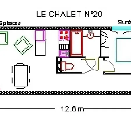 Le - Piscine - 2 Pieces Pour 6 Personnes Mae-6063